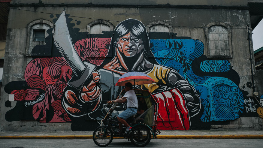 One Hero Cartoon Graffiti Character