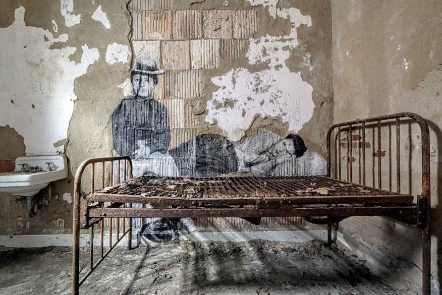 Das Projekt Unframed  von JR - Immigrants - 2014