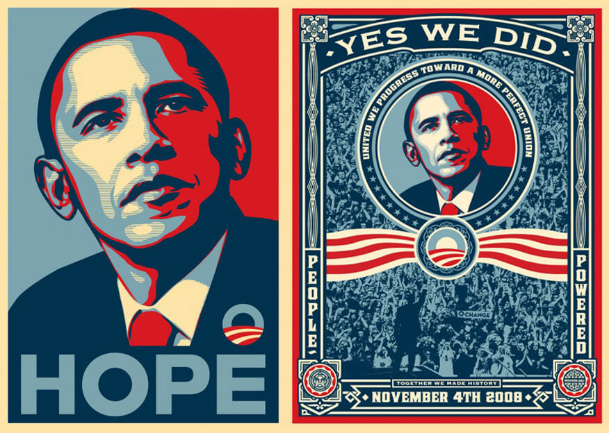 Shepard Fairey Obama Hope Kampagne 