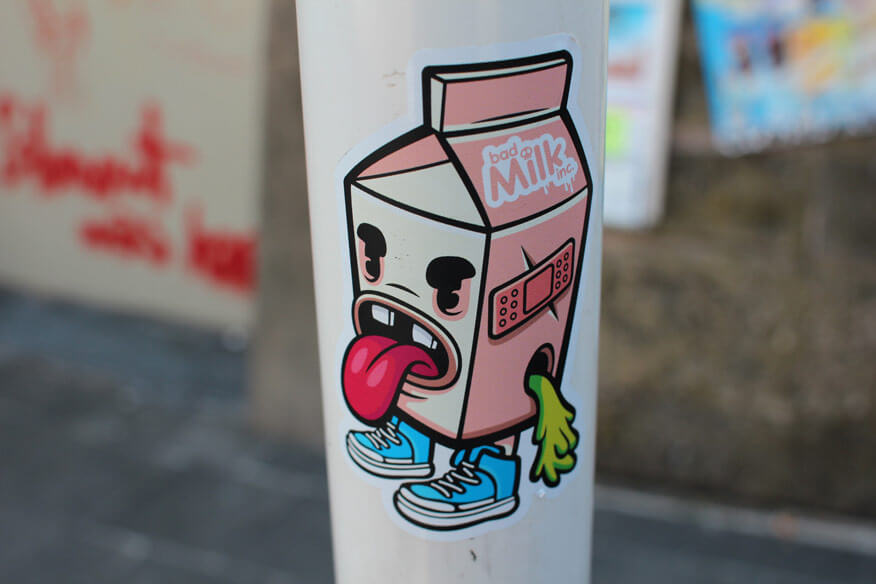 Farbiger handgemachter Graffiti-Sticker