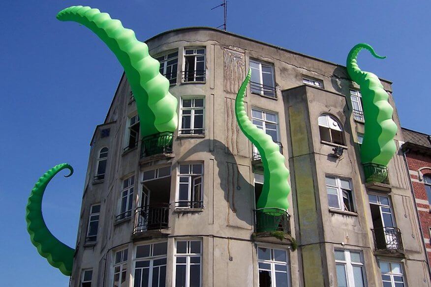 Street Art 3D-Installation von Filthy Lurker
