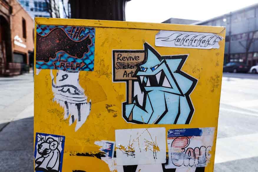 Street Art Sticker in Philadelphia